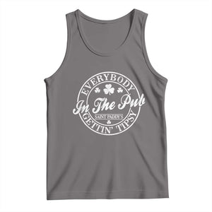 Everybody In The Pub Gettin Tipsy Tank Top Funny St Patricks Day Beer Drinking TS11 Deep Heather Print Your Wear