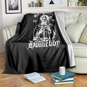 Saint Patrick Is My Homeboy Throw Blanket Funny St Patricks Day TS11 Print Your Wear