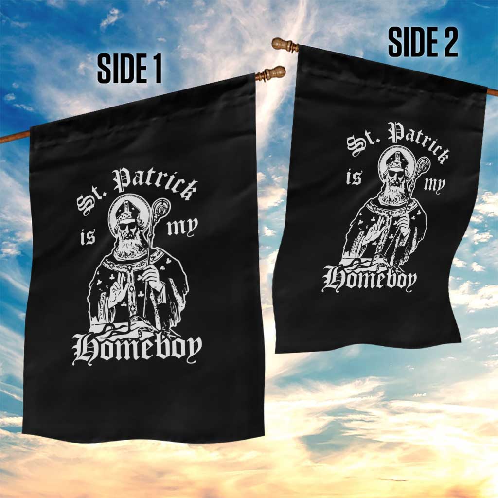 Saint Patrick Is My Homeboy Garden Flag Funny St Patricks Day TS11 Print Your Wear