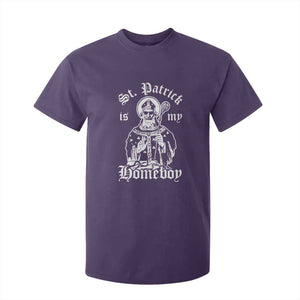 Saint Patrick Is My Homeboy T Shirt For Kid Funny St Patricks Day TS11 Purple Print Your Wear