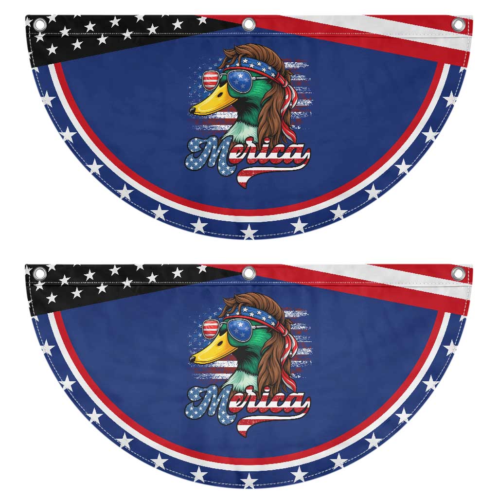 Funny Duck Merica Patriotic Fan Flag 4th Of July American Flag Hunting TS11 2pcs pack Classic Navy Print Your Wear