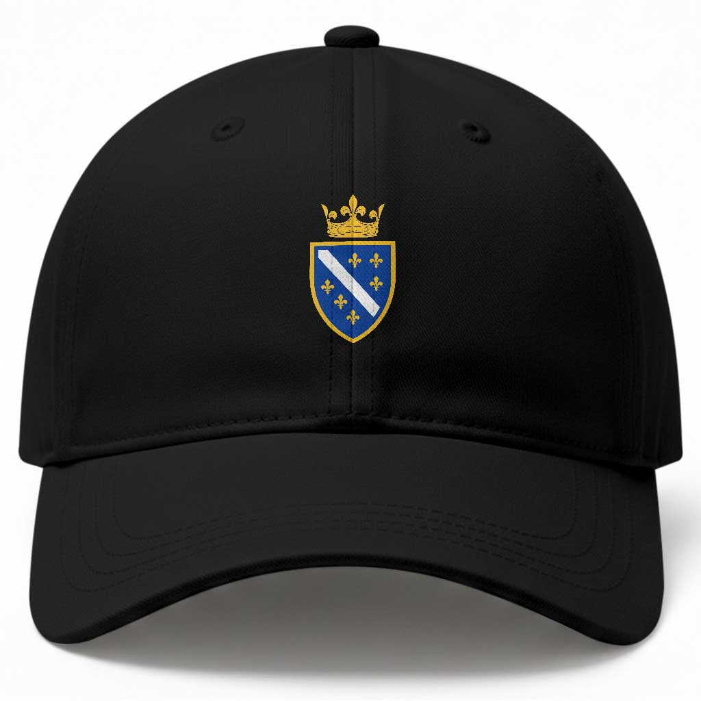 Bosnia and Herzegovina Flag Emblem with Crown Baseball Cap TS11 Print Your Wear