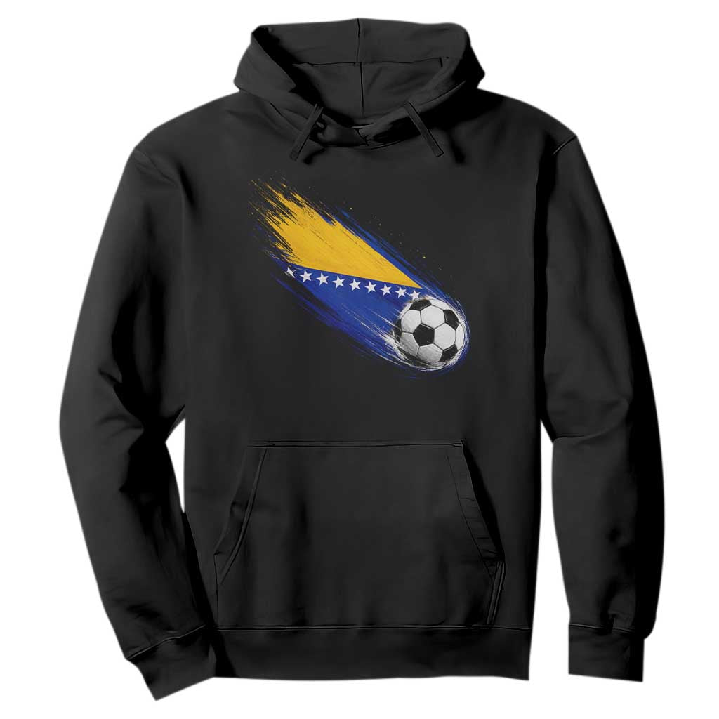 Bosnia and Herzegovina Soccer Lover Bosnian Flag Hoodie TS11 Black Print Your Wear