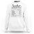 Funny Teacher Sweatshirt Nutrition Facts Back To School TS11 White Print Your Wear