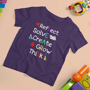 Back To School T Shirt For Kid Learn Motivation Quote Apple Book TS11 Purple Print Your Wear