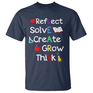 Back To School T Shirt Learn Motivation Quote Apple Book TS11 Navy Print Your Wear