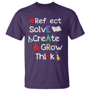 Back To School T Shirt Learn Motivation Quote Apple Book TS11 Purple Print Your Wear