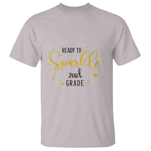 Back To School T Shirt Ready To Sparkle 2nd Grade Star Heart TS11 Ice Gray Print Your Wear