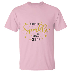 Back To School T Shirt Ready To Sparkle 2nd Grade Star Heart TS11 Light Pink Print Your Wear