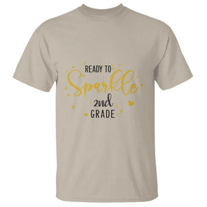 Back To School T Shirt Ready To Sparkle 2nd Grade Star Heart TS11 Sand Print Your Wear