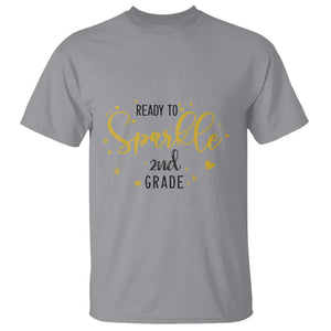 Back To School T Shirt Ready To Sparkle 2nd Grade Star Heart TS11 Sport Gray Print Your Wear