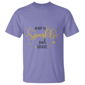 Back To School T Shirt Ready To Sparkle 2nd Grade Star Heart TS11 Violet Print Your Wear