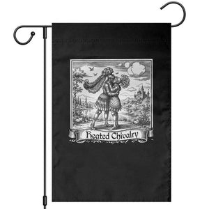 Heated Chivalry Medieval Knights Kissing LGBT Pride Garden Flag TS11 Black Print Your Wear