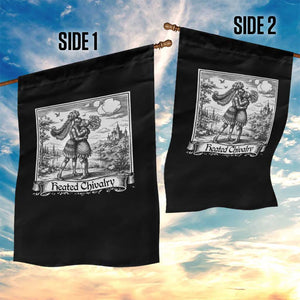 Heated Chivalry Medieval Knights Kissing LGBT Pride Garden Flag TS11 Print Your Wear
