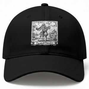 Heated Chivalry Medieval Knights Kissing LGBT Pride Baseball Cap TS11 Print Your Wear