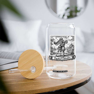 Heated Chivalry Medieval Knights Kissing LGBT Pride Glass Can TS11 Print Your Wear