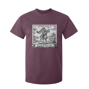 Heated Chivalry Medieval Knights Kissing LGBT Pride T Shirt For Kid TS11 Maroon Print Your Wear