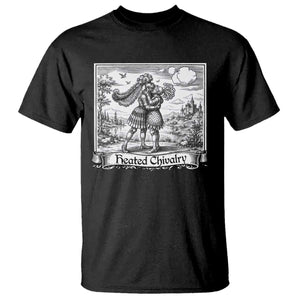 Heated Chivalry Medieval Knights Kissing LGBT Pride T Shirt TS11 Black Print Your Wear