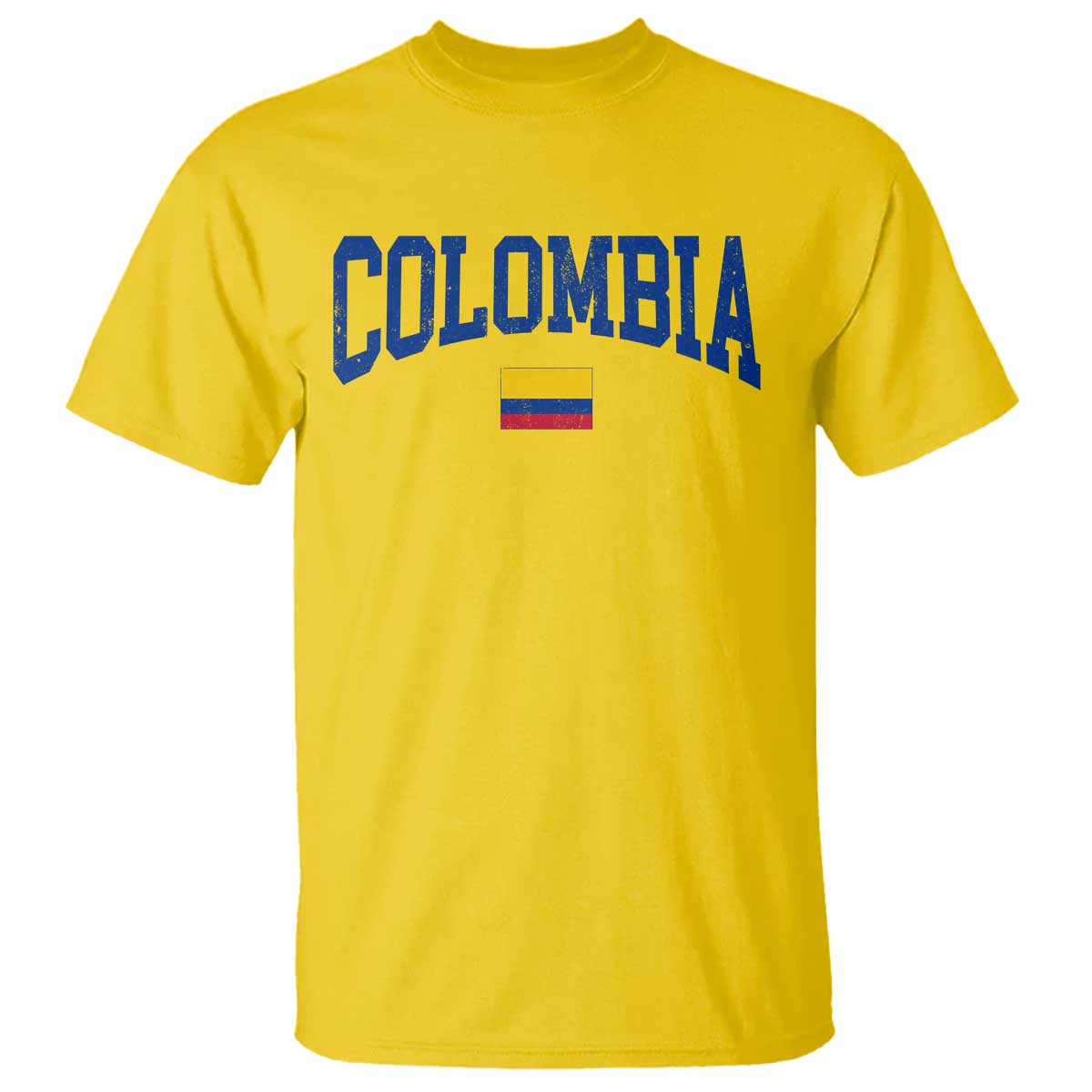 Colombia Football Throwback Design Vintage Colombian Flag Jersey Style T Shirt TS11 Daisy Print Your Wear