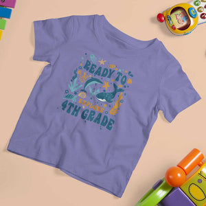 Funny Back To School Sea Animals T Shirt For Kid Ready To Explore 4TH Grade Whale Turtle TS11 Violet Print Your Wear