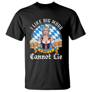 I Like Big Mugs And I Cannot Lie T Shirt Oktoberfest Party Beer Dirndl Bavarian Flag TS11 Black Print Your Wear