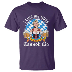 I Like Big Mugs And I Cannot Lie T Shirt Oktoberfest Party Beer Dirndl Bavarian Flag TS11 Purple Print Your Wear