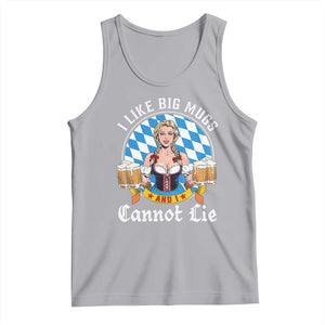 I Like Big Mugs And I Cannot Lie Tank Top Oktoberfest Party Beer Dirndl Bavarian Flag TS11 Athletic Heather Print Your Wear