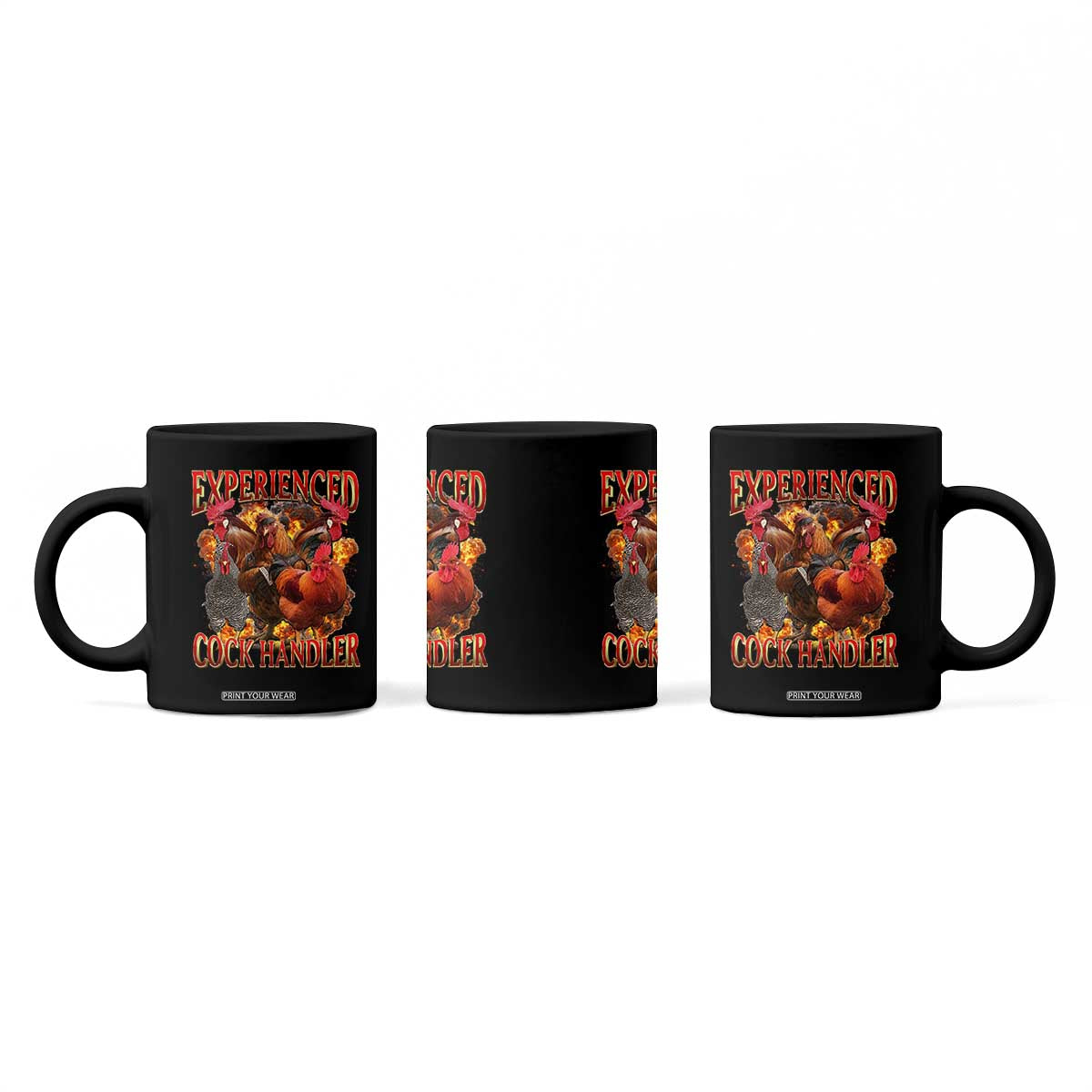 Funny Experienced Cock Handler Coffee Mug Inappropriate Adult Humor Chicken TS11 Print Your Wear