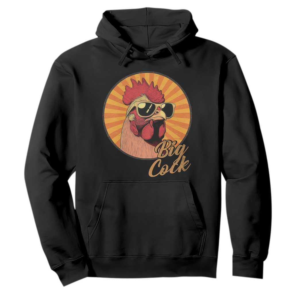 Funny Big Cock Chicken Hoodie Raunchy Inappropriate Adult Humor TS11 Black Print Your Wear