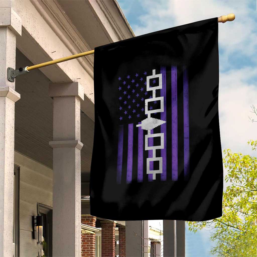 Haudenosaunee Iroquois Pride USA Flag Native American Garden Flag TS11 Print Your Wear