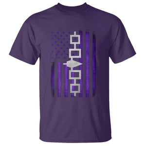 Haudenosaunee Iroquois Pride USA Flag Native American T Shirt TS11 Purple Print Your Wear