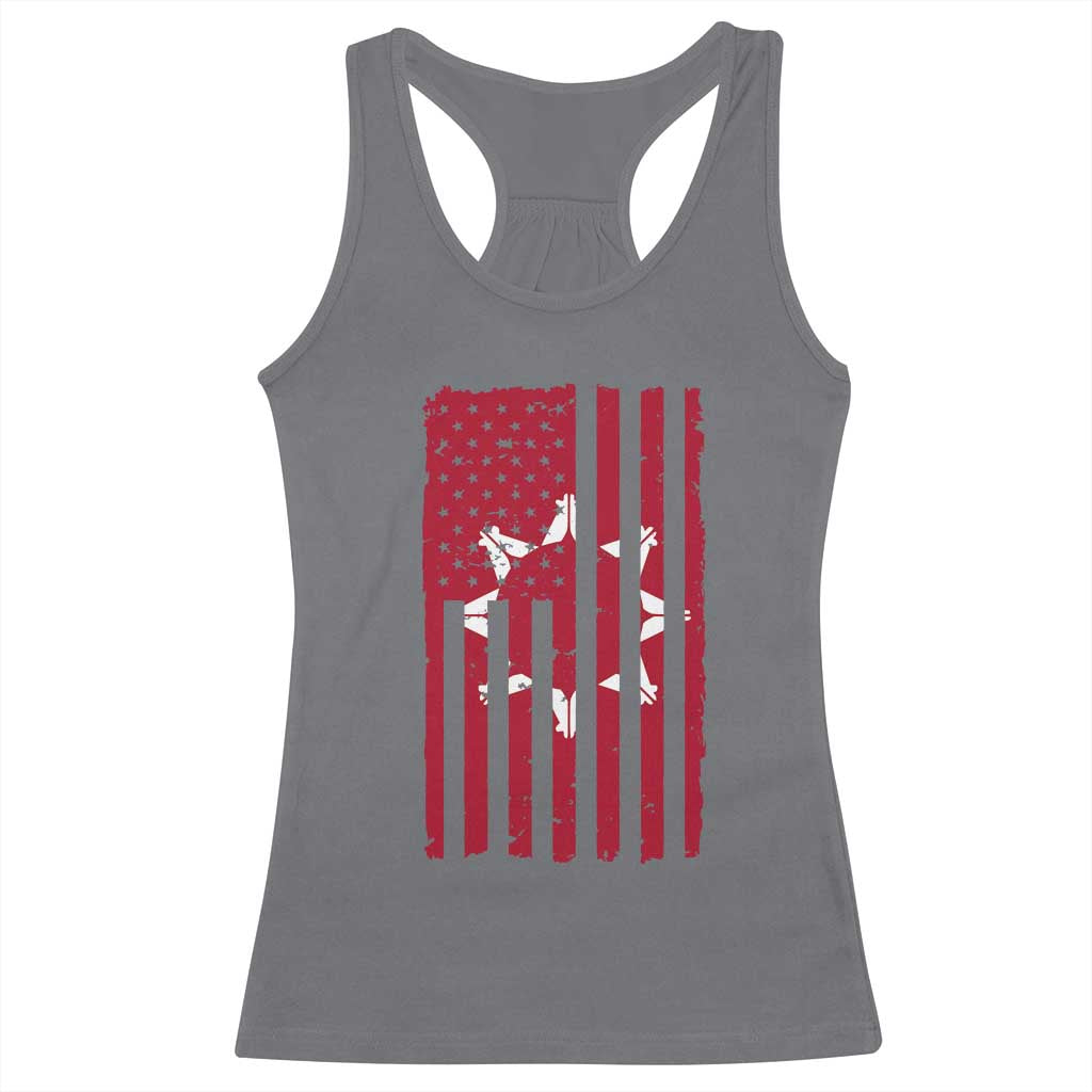 Oglala Lakota Sioux USA Flag Native American Racerback Tank Top TS11 Charcoal Print Your Wear