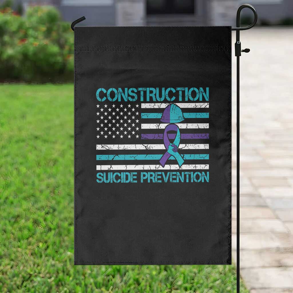 Construction Suicide Prevention Awareness Garden Flag Mental Health American Flag TS11 Print Your Wear