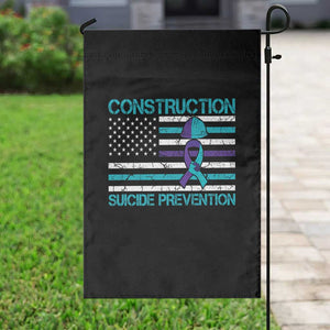 Construction Suicide Prevention Awareness Garden Flag Mental Health American Flag TS11 Print Your Wear