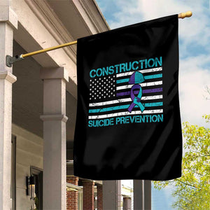 Construction Suicide Prevention Awareness Garden Flag Mental Health American Flag TS11 Print Your Wear