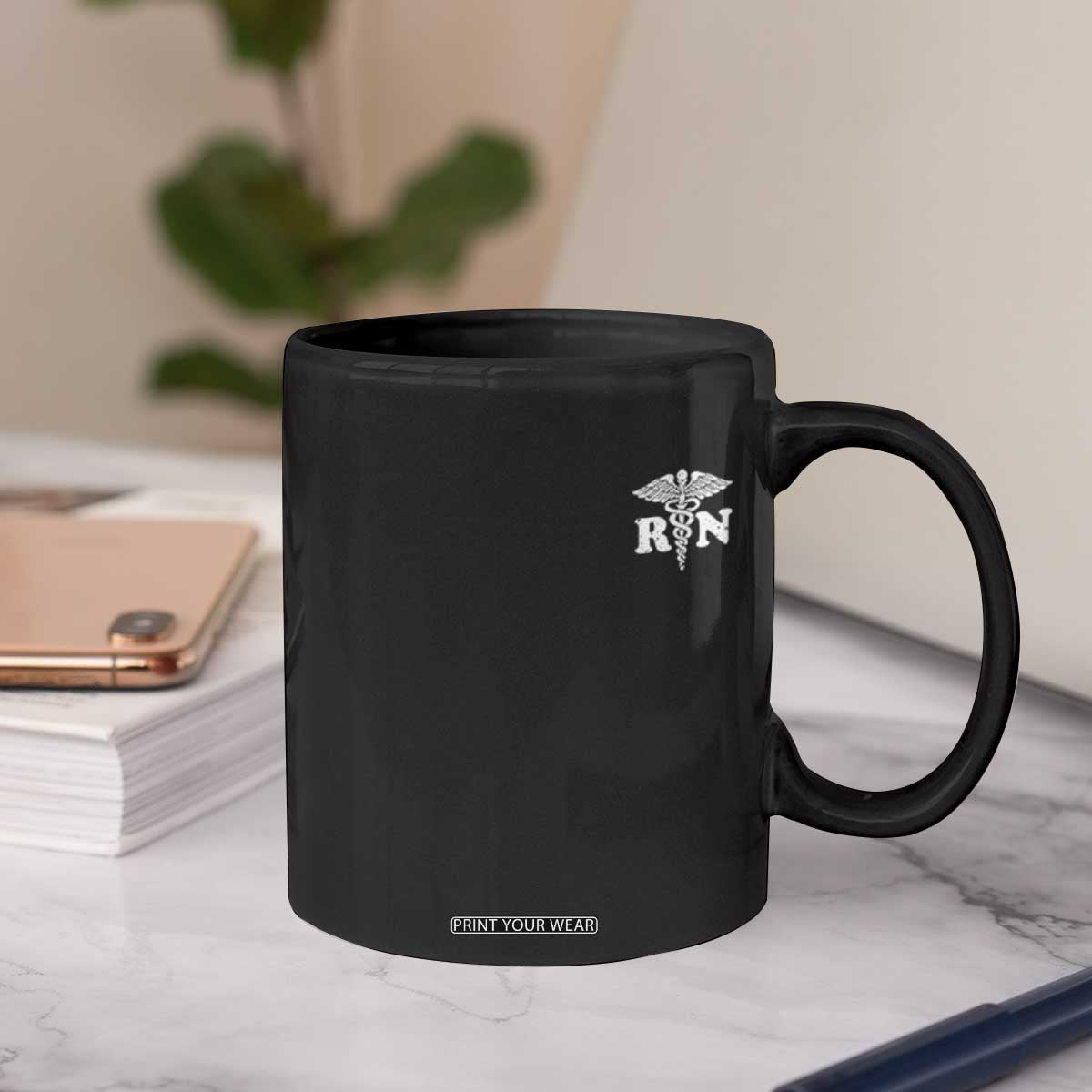 RN Registered Nurse Healthcare Caduceus Staff Coffee Mug