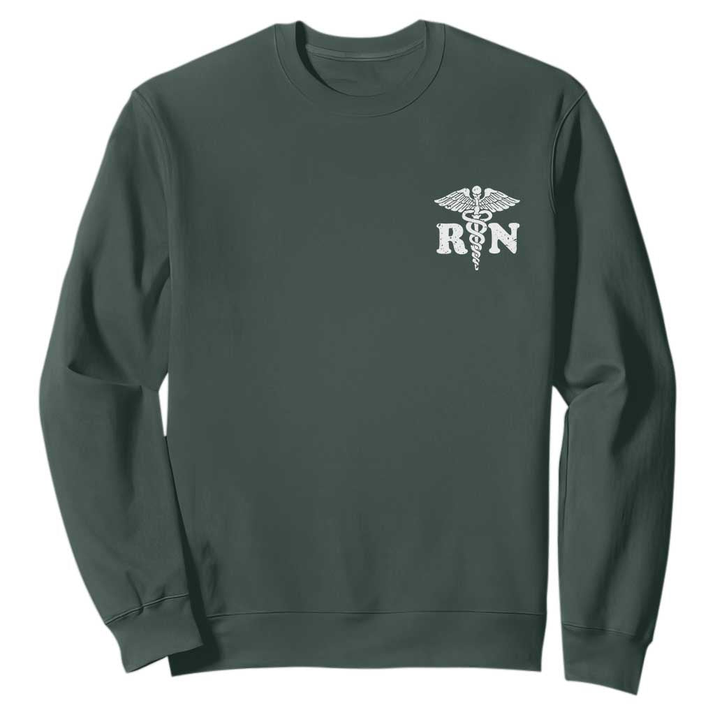 RN Registered Nurse Healthcare Caduceus Staff Sweatshirt