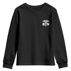 RN Registered Nurse Healthcare Caduceus Staff Youth Sweatshirt