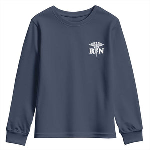 RN Registered Nurse Healthcare Caduceus Staff Youth Sweatshirt