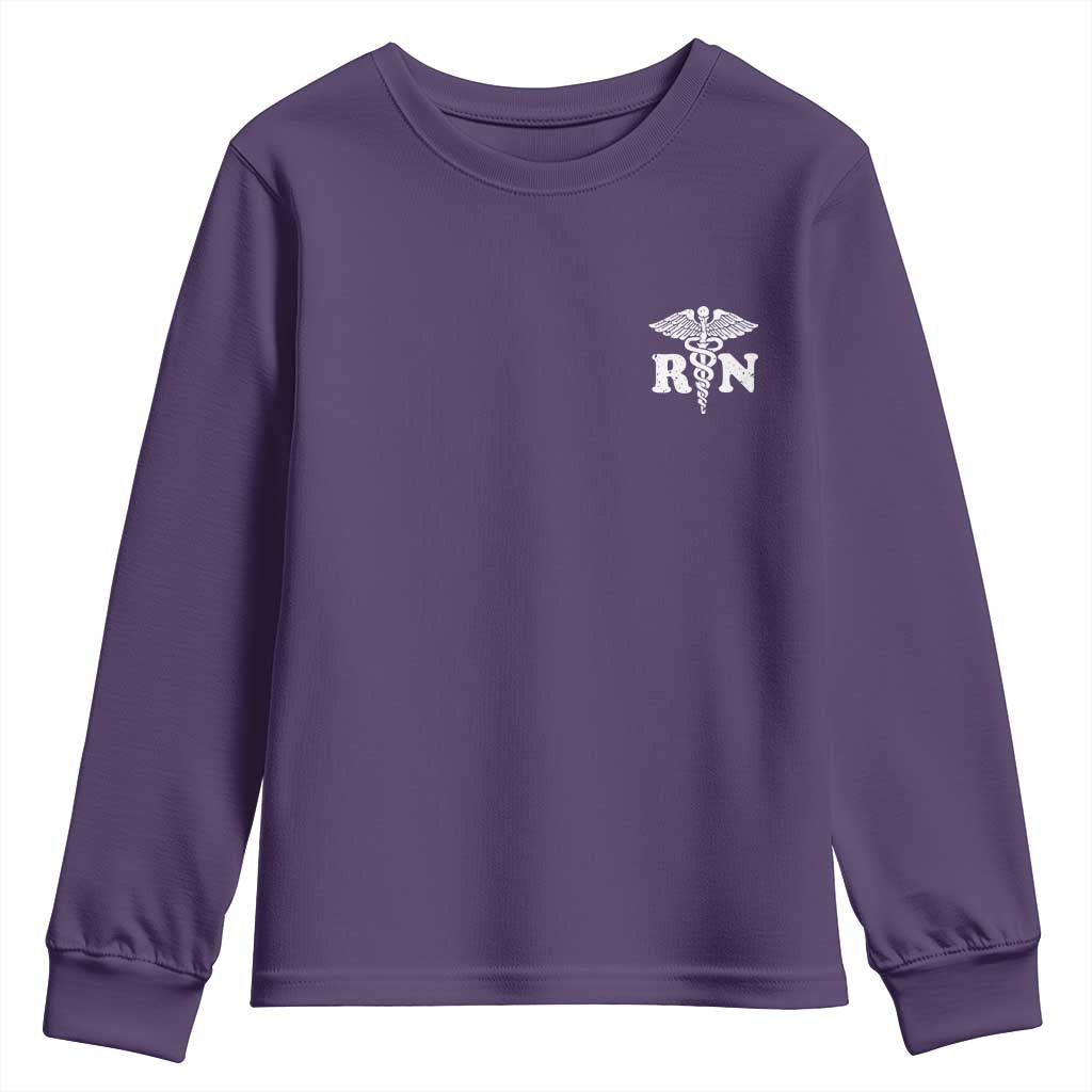 RN Registered Nurse Healthcare Caduceus Staff Youth Sweatshirt
