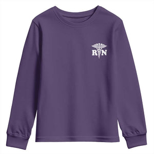 RN Registered Nurse Healthcare Caduceus Staff Youth Sweatshirt