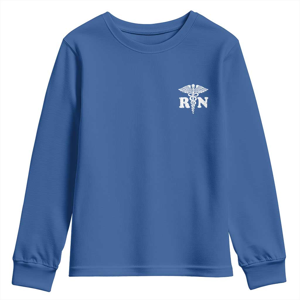 RN Registered Nurse Healthcare Caduceus Staff Youth Sweatshirt
