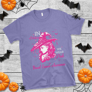 Breast Cancer Awareness T Shirt In October We Wear Pink Halloween Witch TS11 Violet Print Your Wear