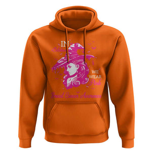 Breast Cancer Awareness Hoodie In October We Wear Pink Halloween Witch TS11 Orange Print Your Wear