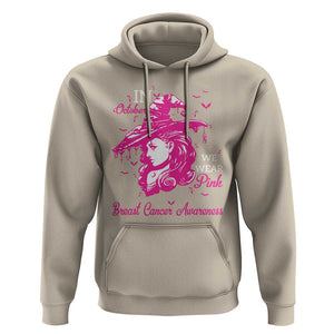 Breast Cancer Awareness Hoodie In October We Wear Pink Halloween Witch TS11 Sand Print Your Wear