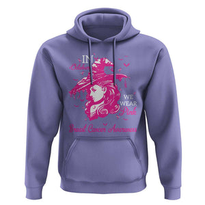 Breast Cancer Awareness Hoodie In October We Wear Pink Halloween Witch TS11 Violet Print Your Wear