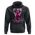 Breast Cancer Awareness Hoodie My Hero Is Now My Angel Pink Ribbon Cancer Warrior TS11 Black Print Your Wear