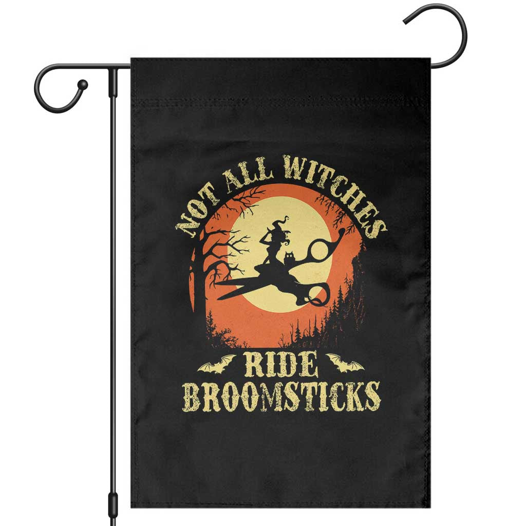 Funny Lesbian Witch Halloween Garden Flag Not All Witches Ride Broomsticks TS11 Black Print Your Wear