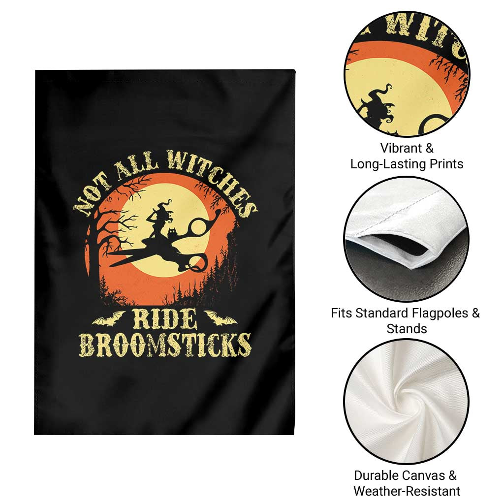 Funny Lesbian Witch Halloween Garden Flag Not All Witches Ride Broomsticks TS11 Print Your Wear