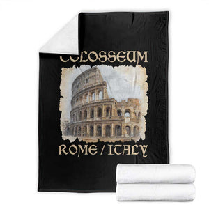 Rome Colosseum Italy Vintage Roman Amphitheatre Ancient Throw Blanket